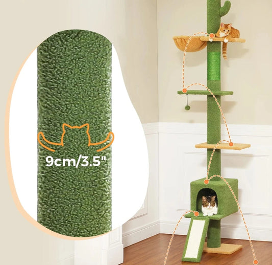 Arbre à Chat Poteau Cactus de Luxe | HopMyCat