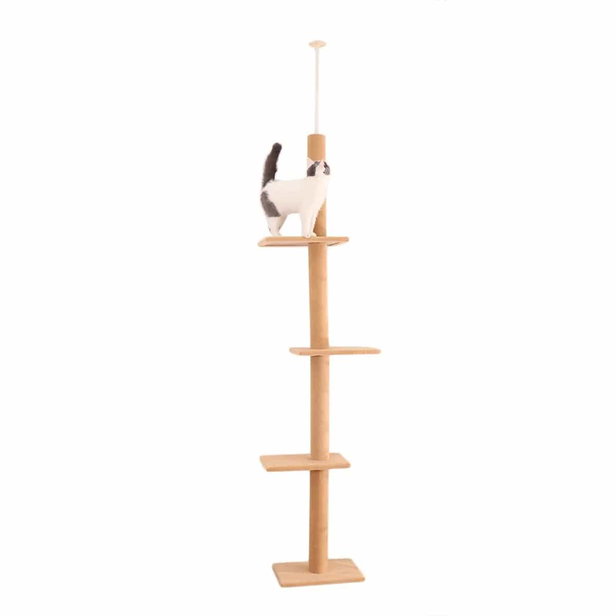 Arbre à Chat Poteau Design | HopMyCat Beige