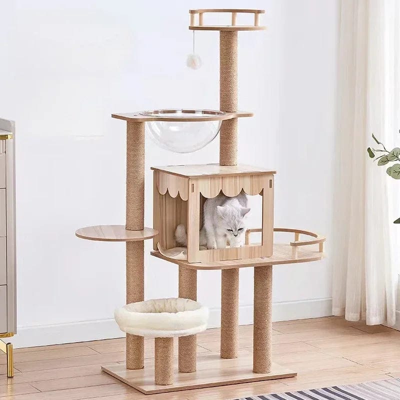 Arbre à Chat Esthétique (en Bois)