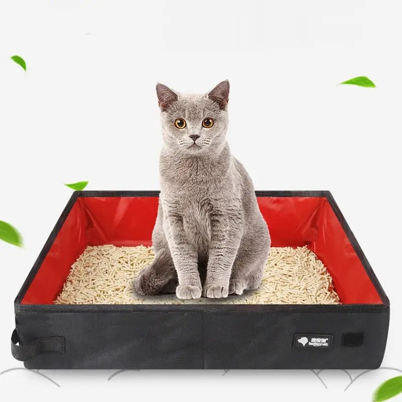 Bac à litière de voyage pliable et portable pour chat - TravelPaws | HopMyCat