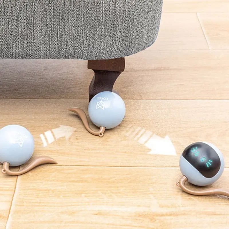 Balle pour chats rotative et interactive à LED | HopMyCat