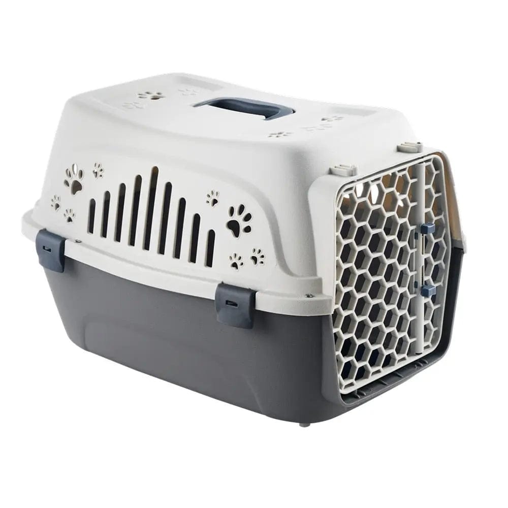 Caisse de transport pour chat en plastique | HopMyCat Blanc