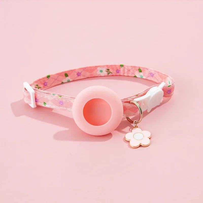 Collier GPS pour Chat - Edition Estivale | HopMyCat Rose