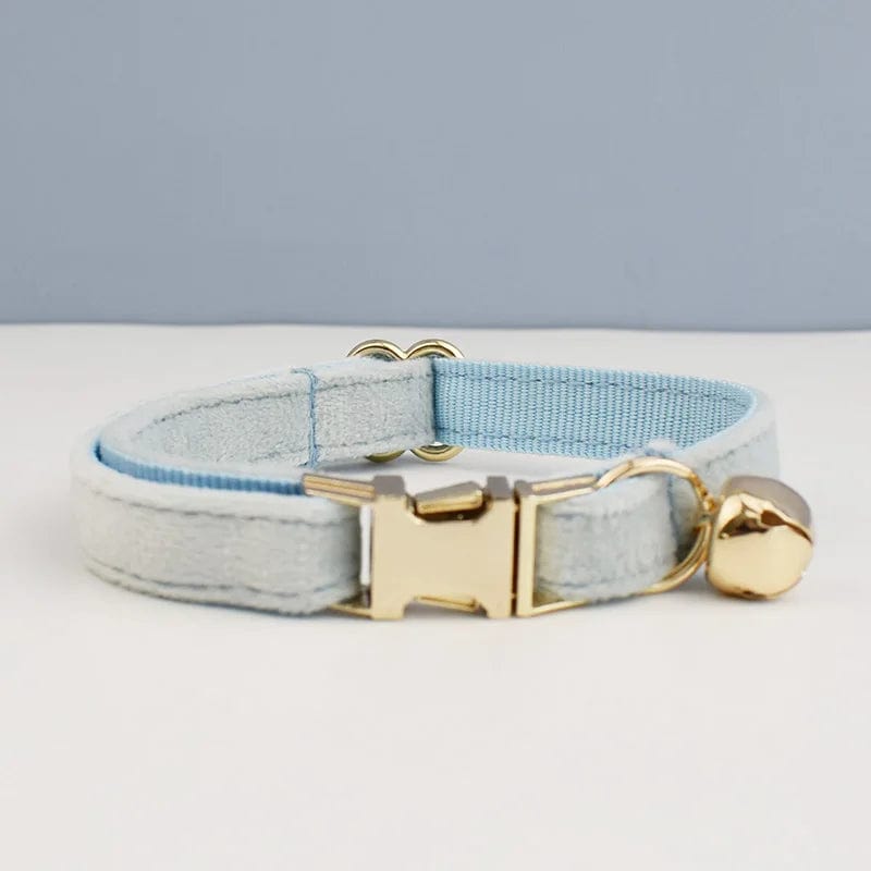 Collier pour Chat - Collection Bleue | HopMyCat B / M 20-32cm