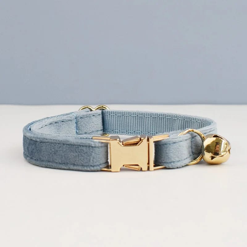 Collier pour Chat - Collection Bleue | HopMyCat D / M 20-32cm