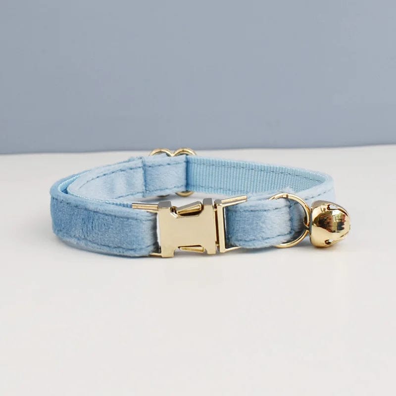 Collier pour Chat - Collection Bleue | HopMyCat F / M 20-32cm