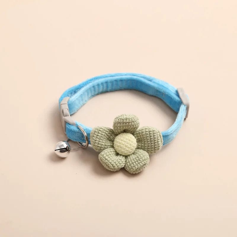 Collier pour Chat Fleur | HopMyCat Bleu