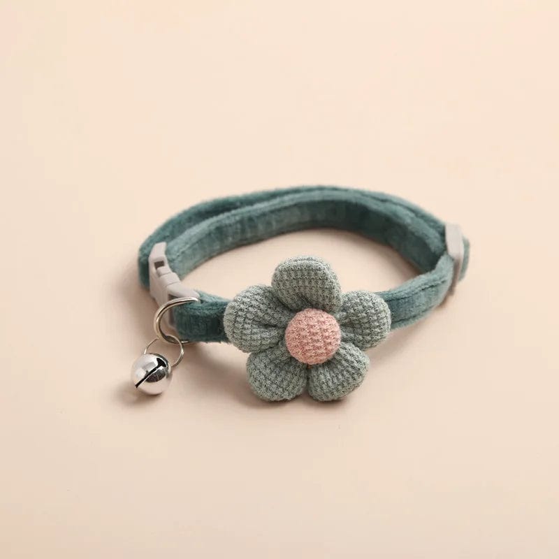 Collier pour Chat Fleur | HopMyCat Vert