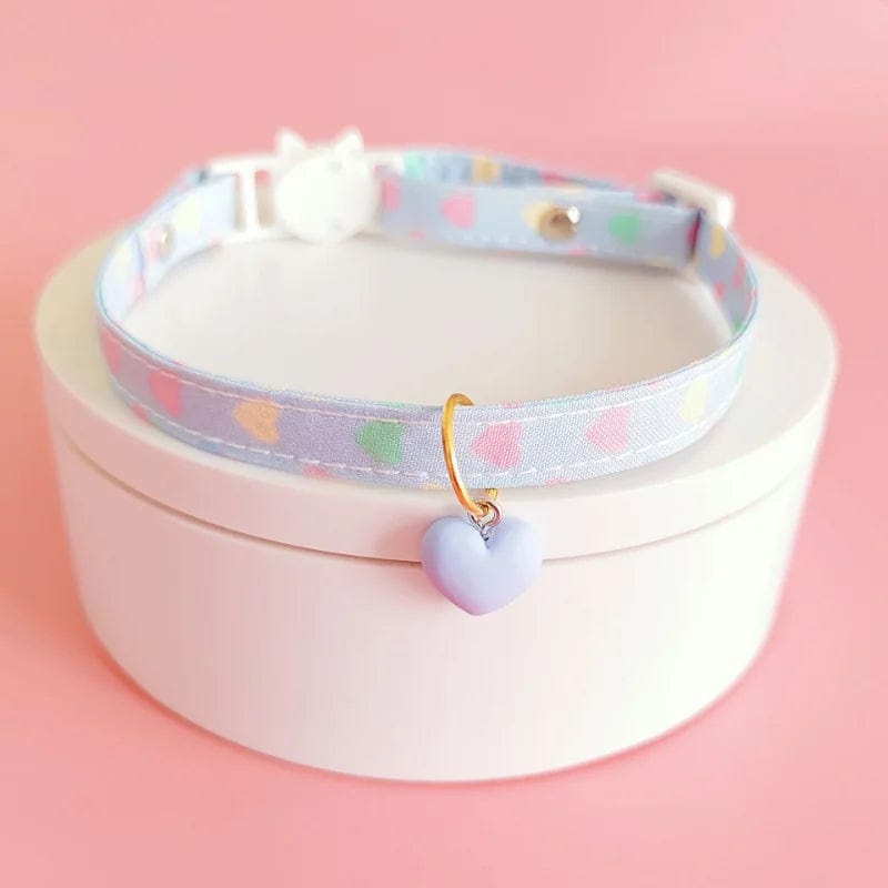 Collier pour Chaton "Coeur'Pastel" | HopMyCat