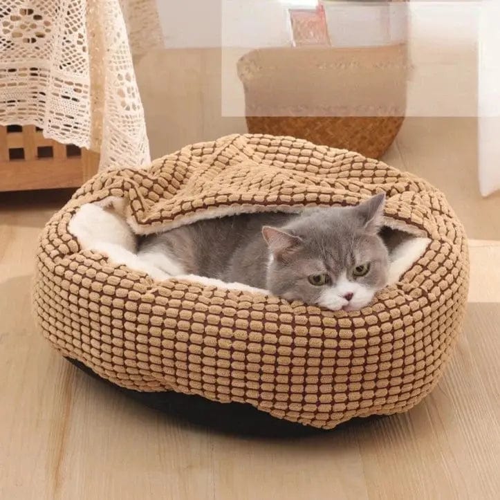 Coussin pour chat Cosy avec couverture intégrée | HopMyCat