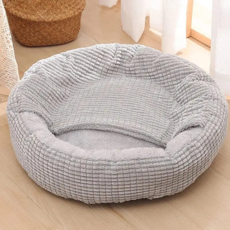 Coussin pour chat Cosy avec couverture intégrée | HopMyCat Gris