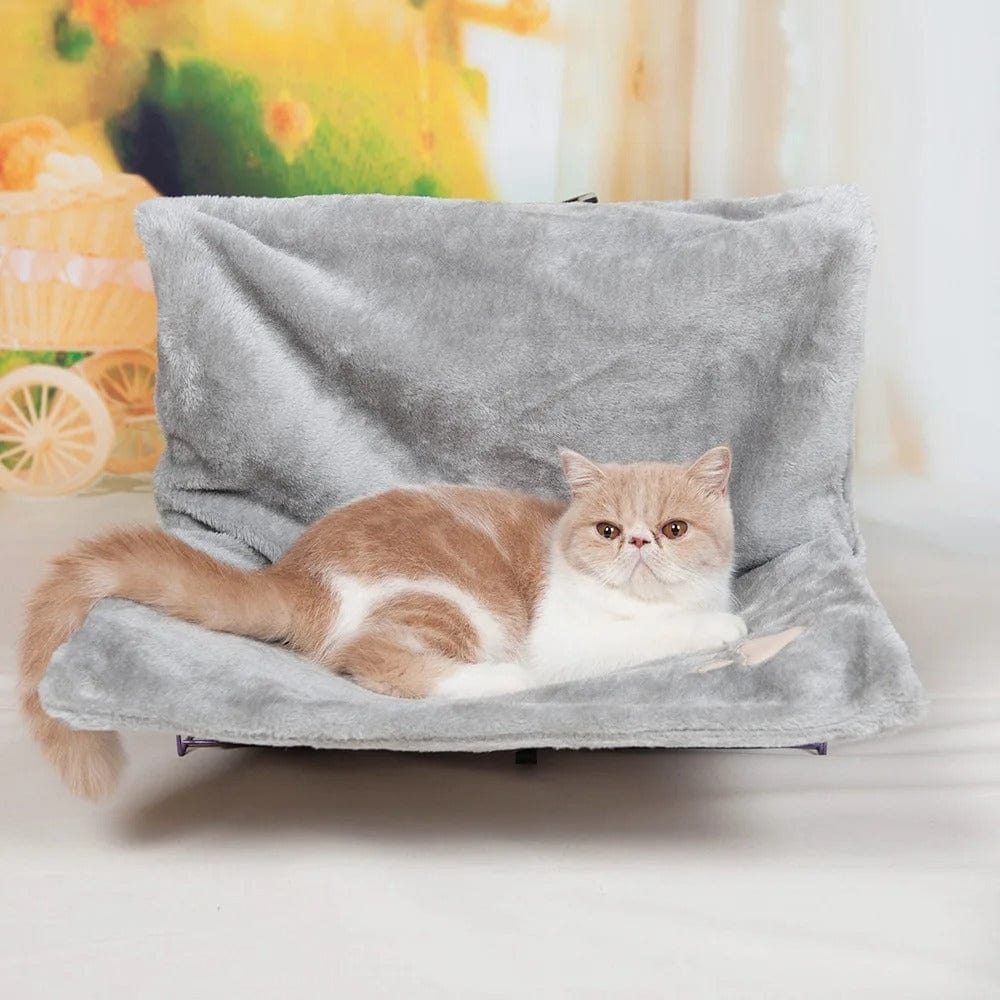 Coussin pour Chat - Fenêtre et Radiateur | HopMyCat Gris