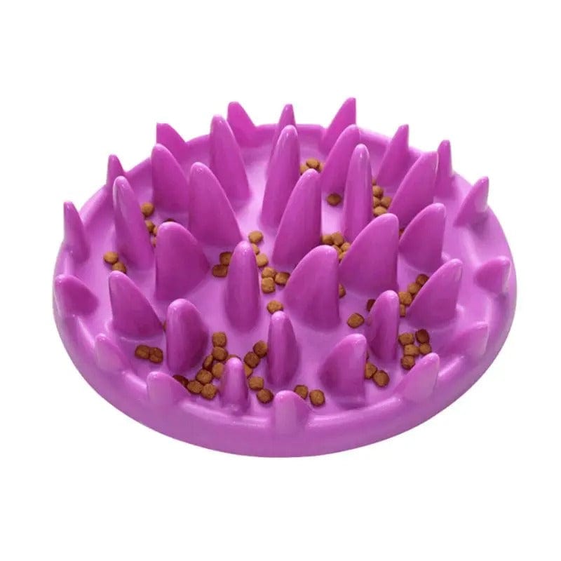 Gamelle Anti-Glouton pour Chat avec picots | HopMyCat Violet