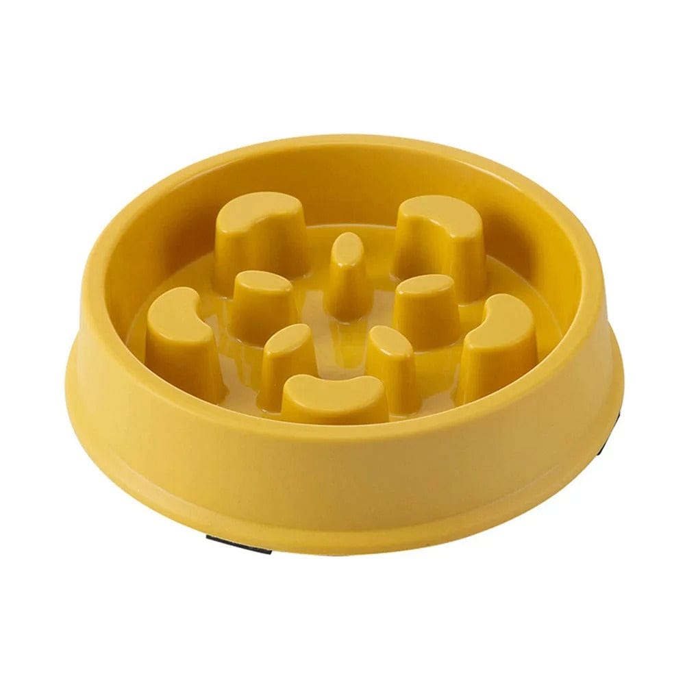 Gamelle Anti-Glouton pour Chat | HopMyCat Jaune