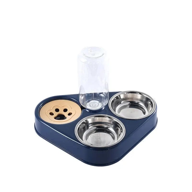 Gamelle pour chat 3 en 1 | HopMyCat Bleu