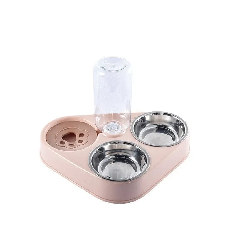 Gamelle pour chat 3 en 1 | HopMyCat Rose