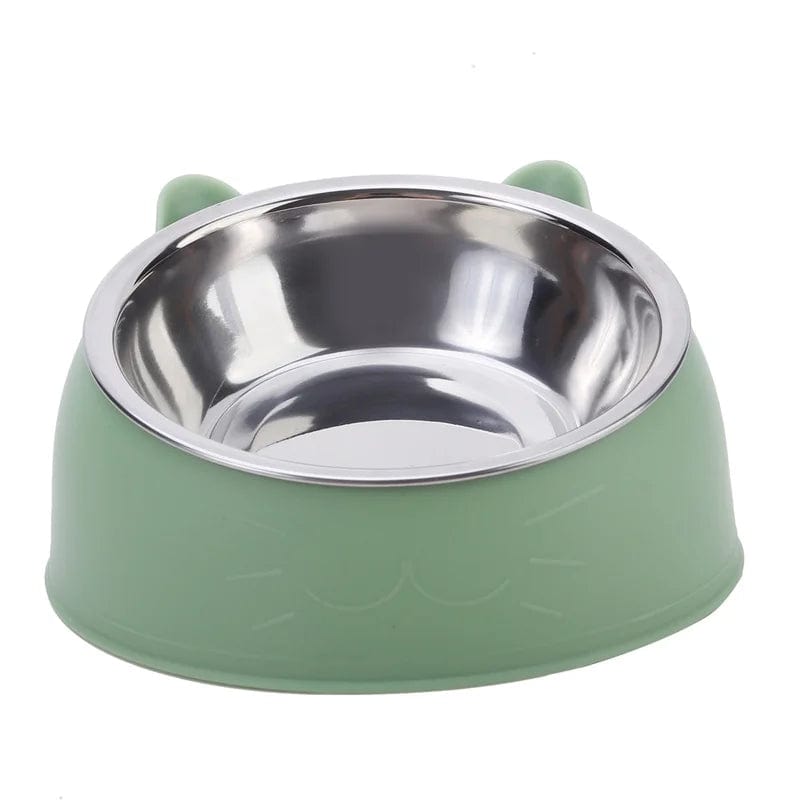 Gamelle pour Chat en Acier inoxydable | HopMyCat Vert