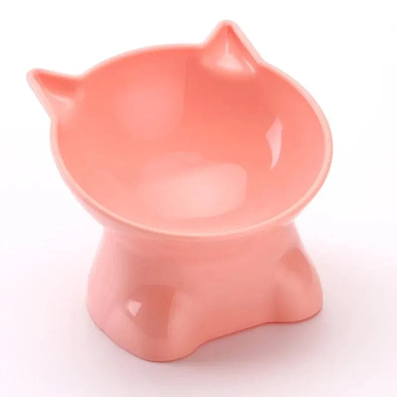 Gamelle pour Chat Surélevée "Prix Mini" | HopMyCat Rose