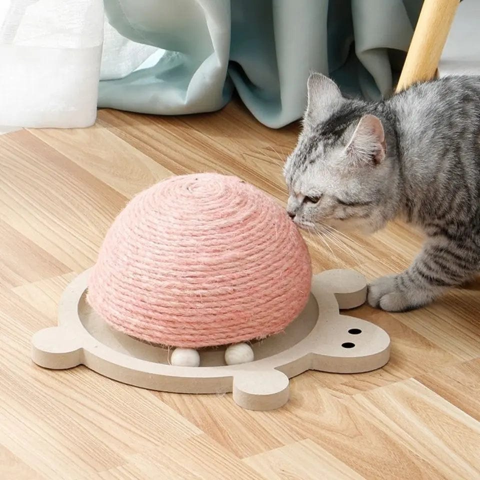 Griffoir pour Chat "Turtle" en sisal | HopMyCat Rose