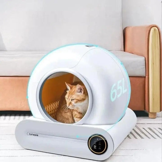 Litière Automatique Connectée avec Application SmartPets | HopMyCat