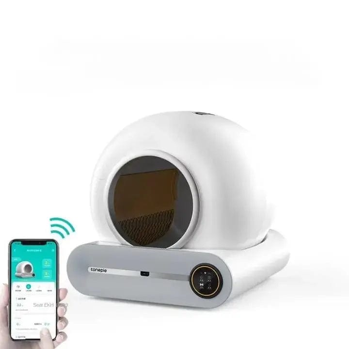 Litière Automatique Connectée avec Application SmartPets | HopMyCat