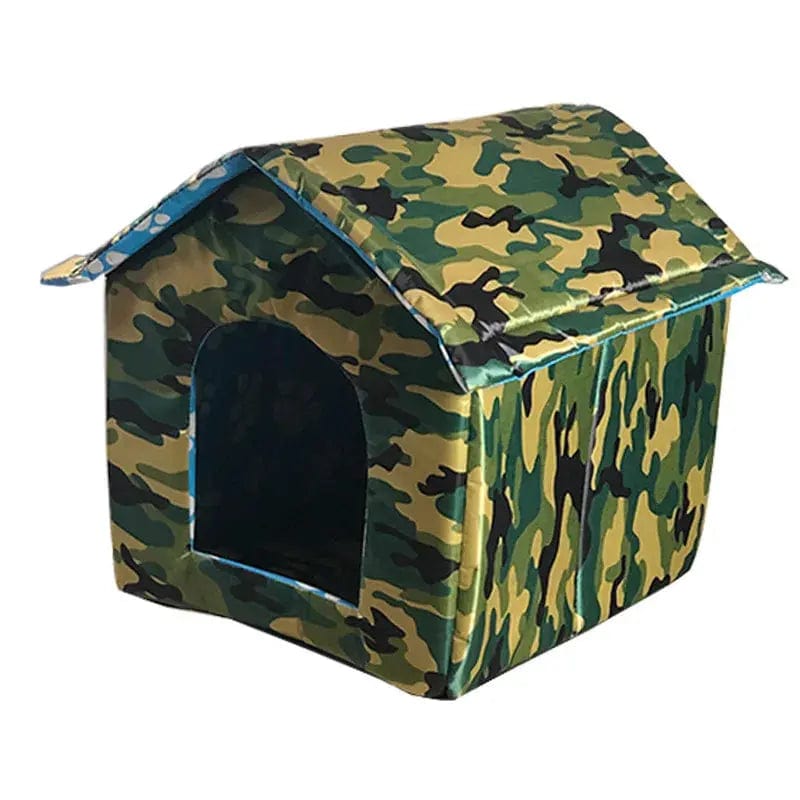 Niche Extérieure pour Chat "Maison Camouflage" | HopMyCat