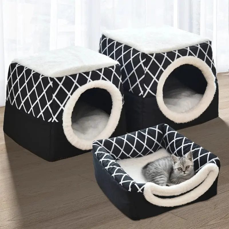 Panier pour chat transformable en niche | HopMyCat