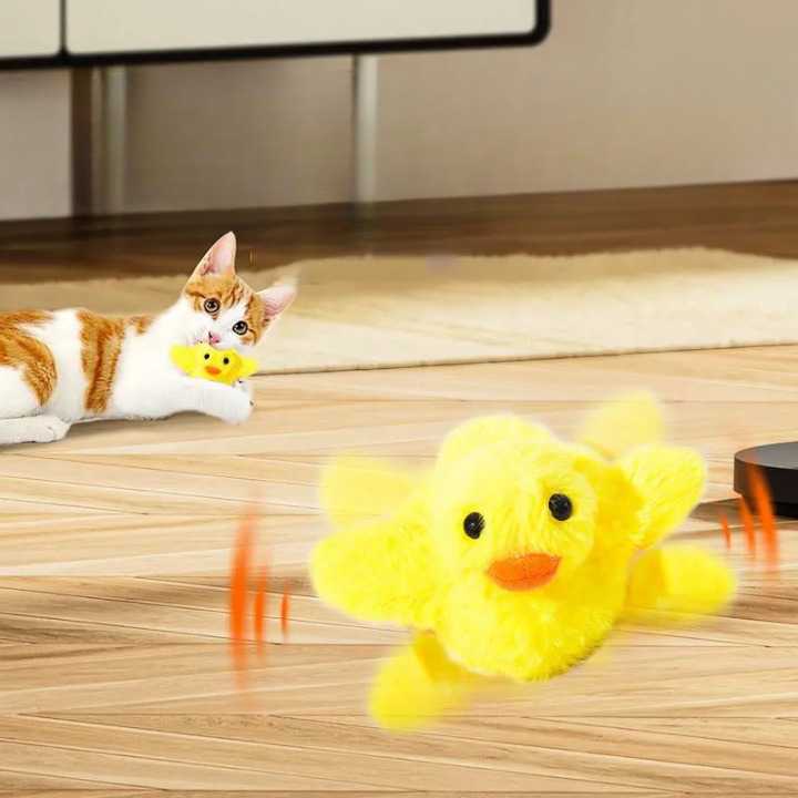 Peluche pour chat en forme de Canard | HopMyCat