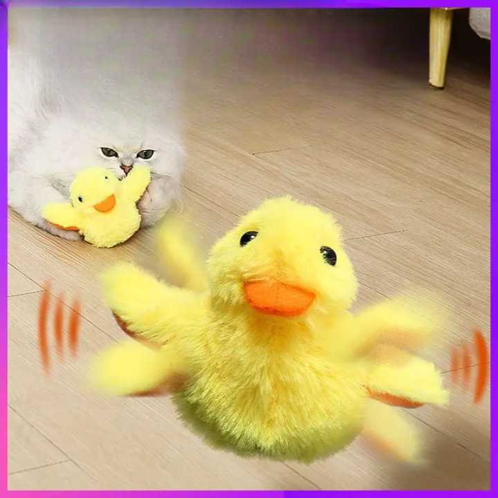 Peluche pour chat en forme de Canard | HopMyCat