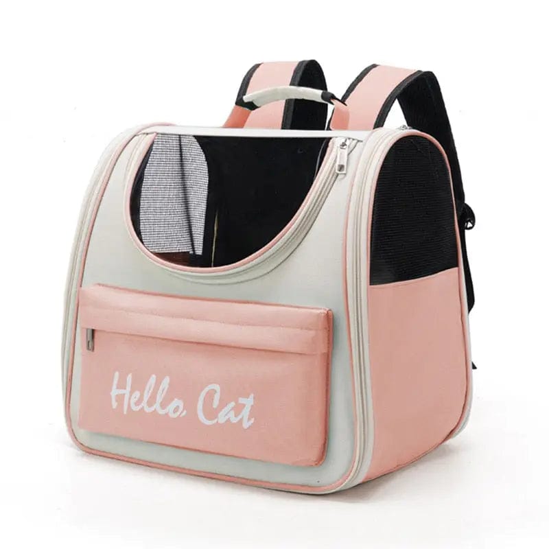 Sac de transport aéré pour chat | HopMyCat Rose