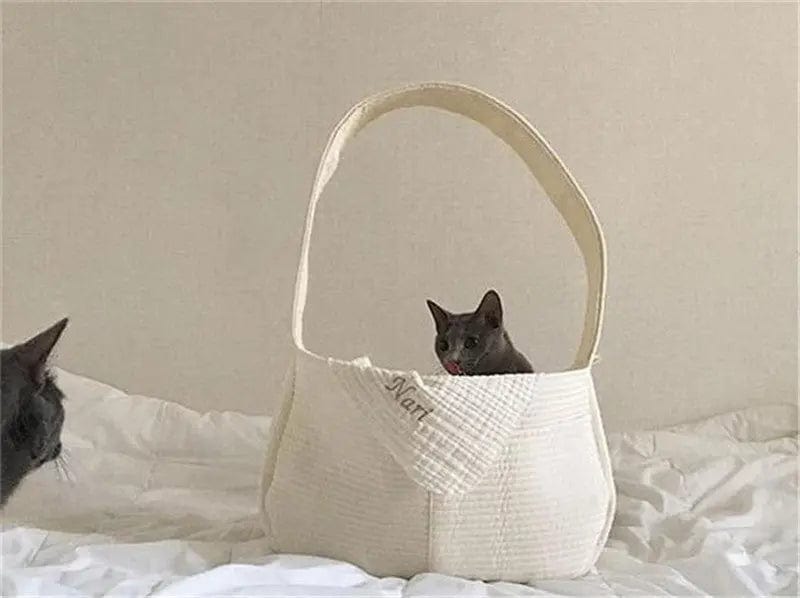 Sac de Transport pour Chat en Bandoulière | HopMyCat