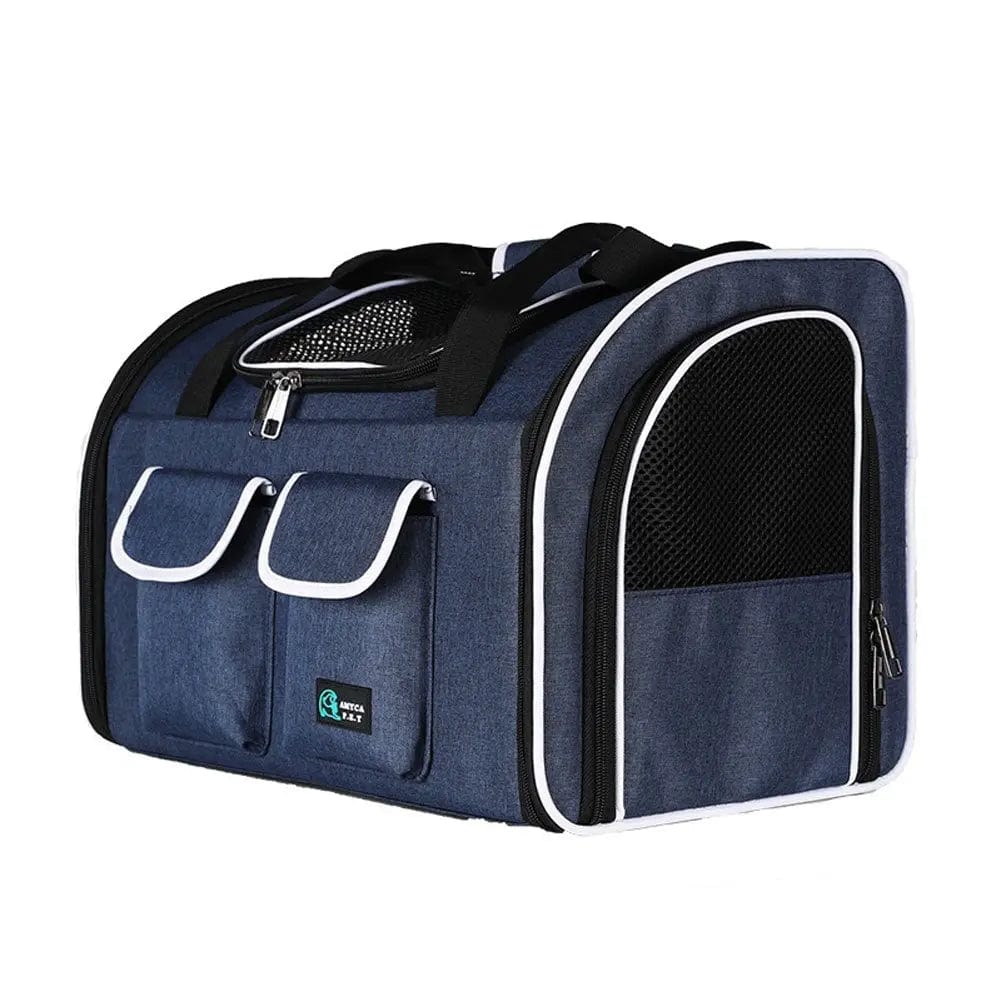 Sac de Transport pour Chat - Grande taille | HopMyCat Bleu