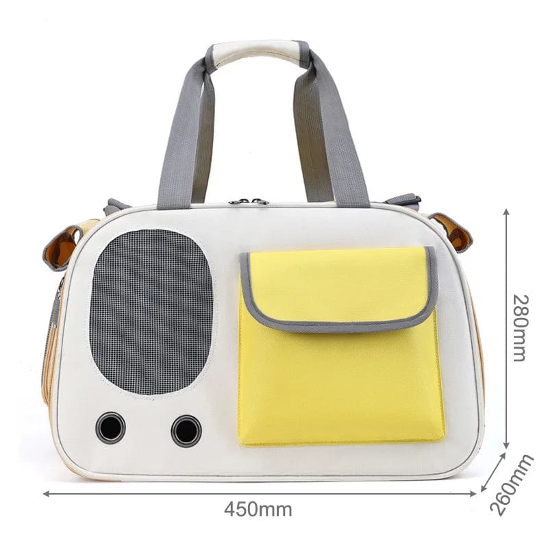 Sac de Transport pour Chat - HandBag | HopMyCat Jaune