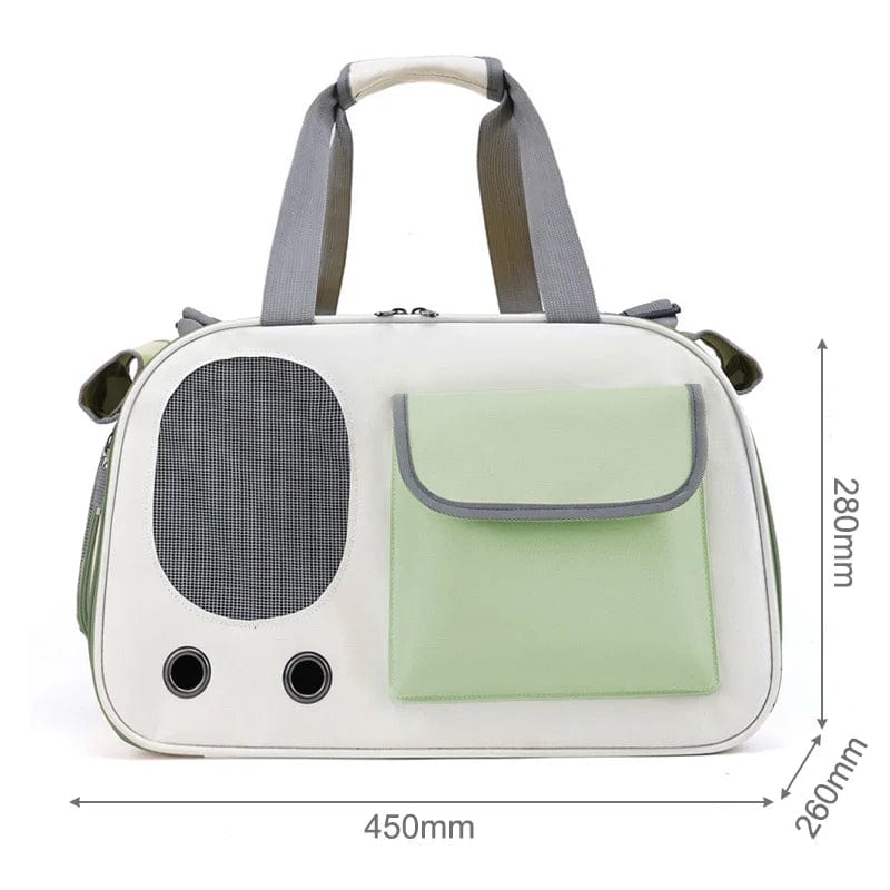 Sac de Transport pour Chat - HandBag | HopMyCat Vert