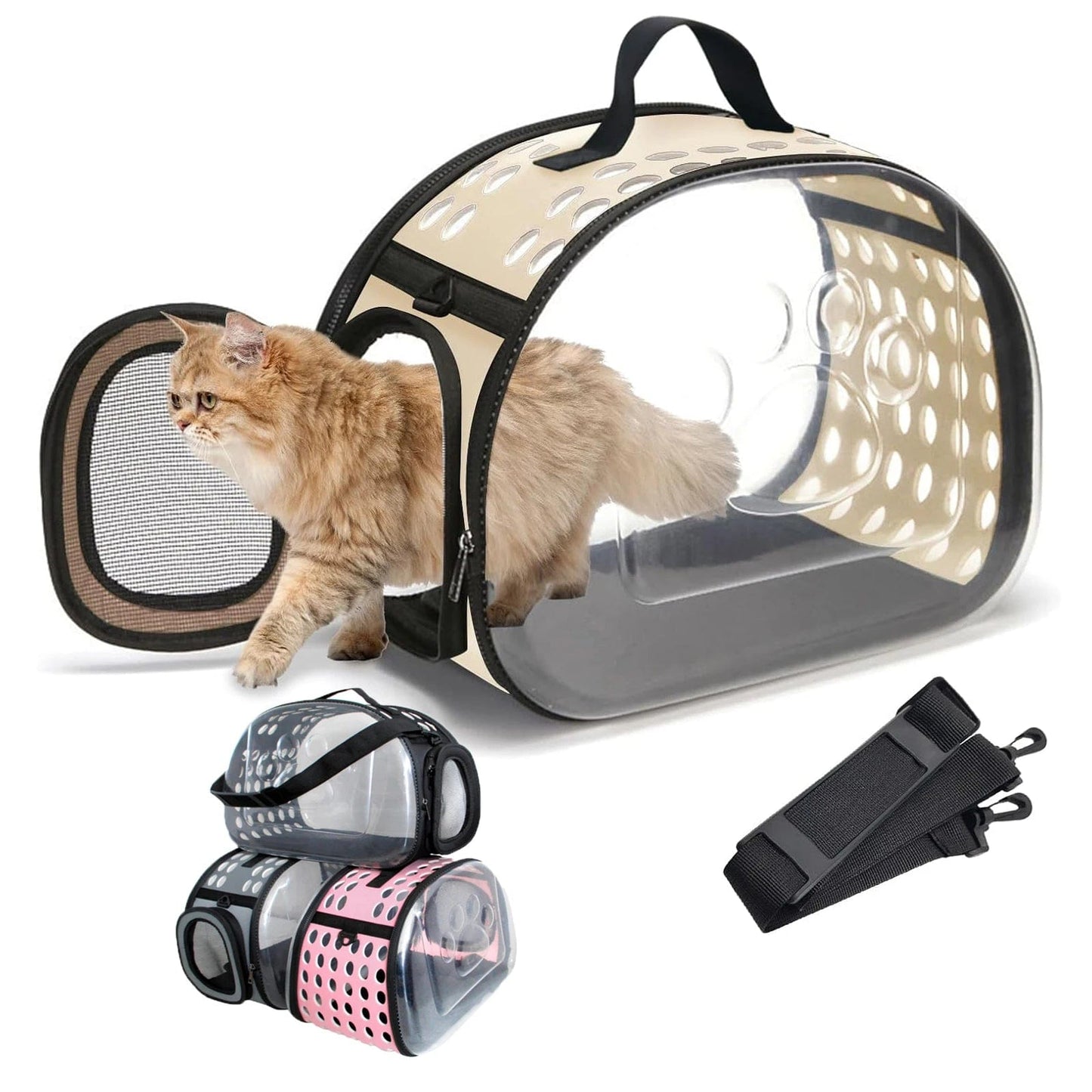 Sac de Transport pour Chat Transparent | HopMyCat